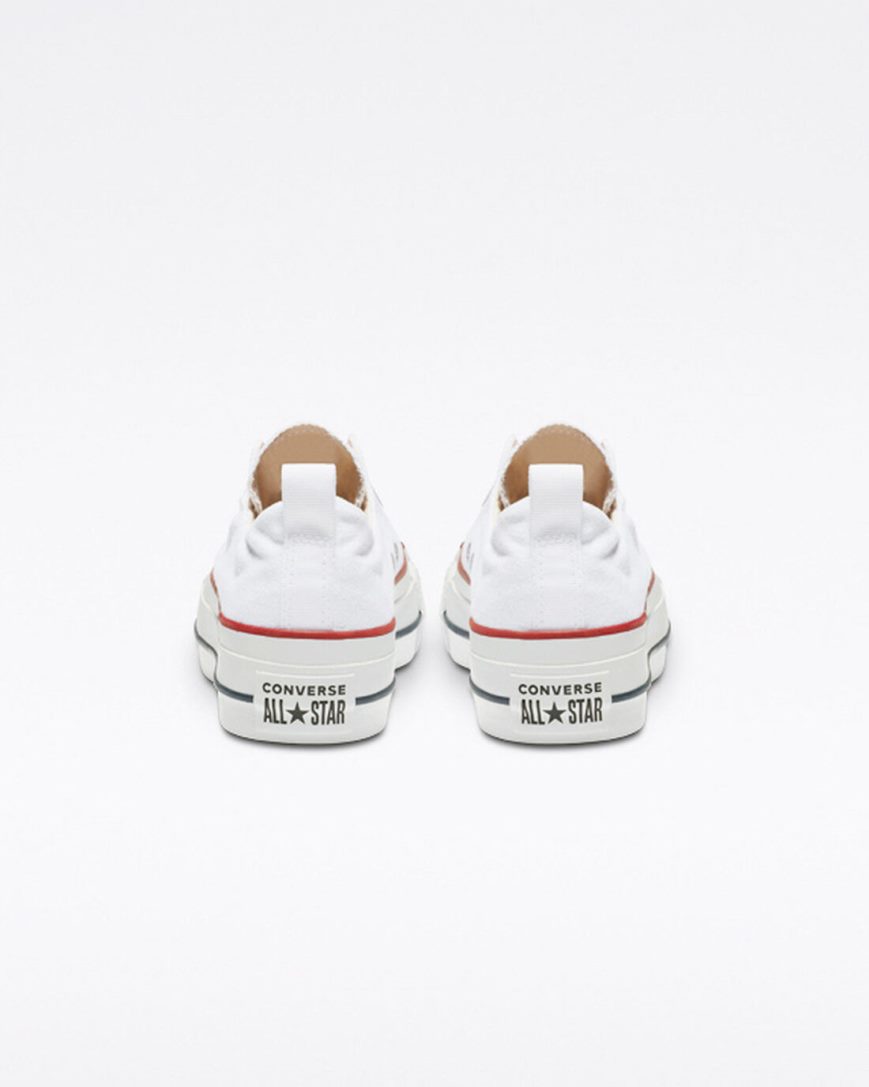 Women's Converse Chuck Taylor All Star Lift Slip Low Top Platform Shoes White / Red / Blue | AU 13069K